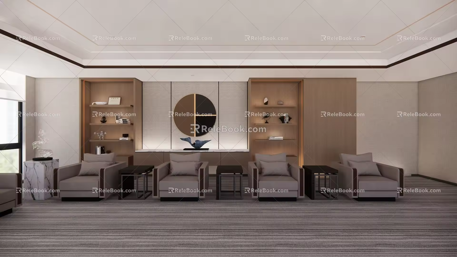 Waiting area Reception area 3d model