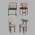 Stylish Modern Dining Chairs With Different Colorful Designs And Soft Seats