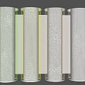 Modern Column Transparent Concrete Column Luminous Concrete Column Concrete Hole Decorative Column Gradient Hole Package Column 3d model
