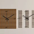 modern wall clock combination clock wall clock 3d model