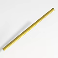 Elegant Golden Long Landscape Sculpture With Textured Surface On White Background