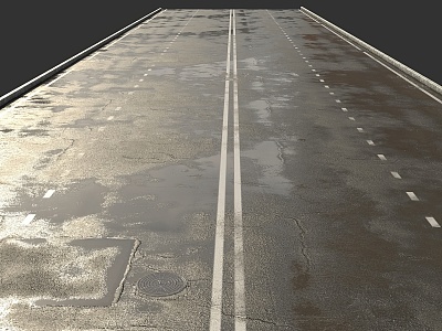 Road pavement 3d model