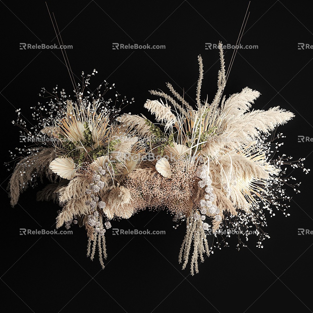 Floral device Flower flower arrangement Dried flower 3d model