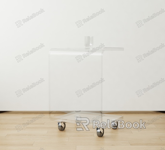 Modern Side Table Acrylic Side Table Mobile Side Table model