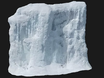 Garden Landscape With Natural White Rock Formation And Icicle Like Textures 3d model