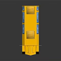 Modern bus minibus minivan driverless bus 3d model