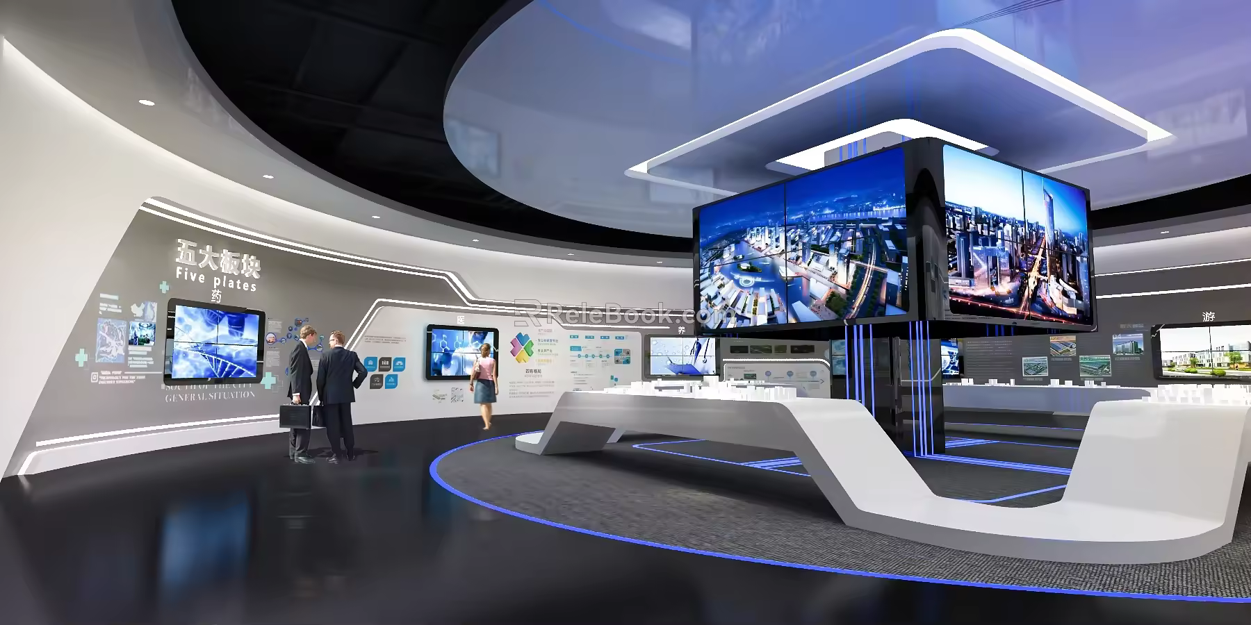 Arc Exhibition Hall Science and Technology Space 3d model