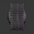 Industrial Track Tire With Deep Tread And Metal Hub Components For Machinery
