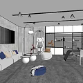 SU model of product manager office 3d model