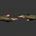 Camouflage Brown Fingerless Tactical Gloves With Protective Pads And Breathable Design For Outdoor Activities