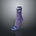 Purple Socks With Comfortable Fit And Breathable Material For Daily Wear