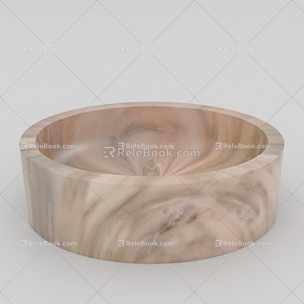 Ashtray ceramic utensils 3d model