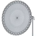 White And Blue Circular Reflectors With Stands And Edge Fasteners