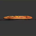 Delicious Baked Flatbread With Fried Egg And Fresh Herbs On Wooden Tray