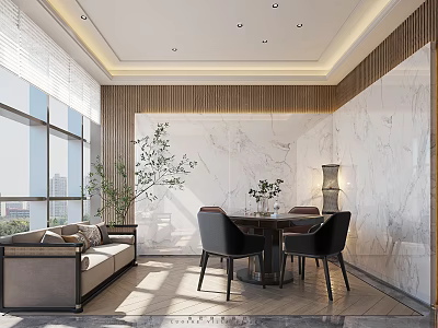 Modern Chess Room 3d model