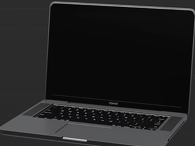 GODIKE Modern Laptop With Silver Body Black Screen And Slim Design 3d model