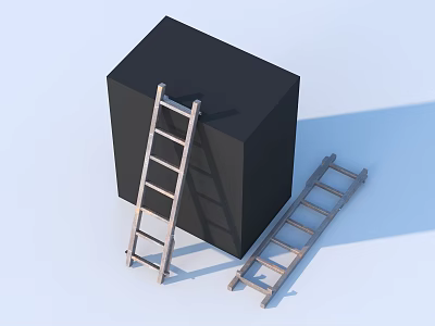 Ladder Metal Ladder Tool 3d model