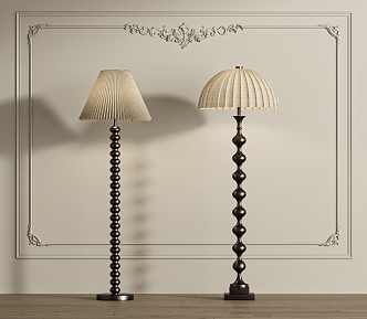 French floor lamp 3d model