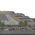 Modern Vientiane Plaza Commercial Complex With Green Roof And Geometric Glass Facade