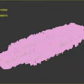 Detailed Golf Course Model With Green Lawn Winding Fairways And Trees