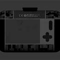 Black Camouflage Portable Handheld Game Console With Carbon Fiber Texture And Screen