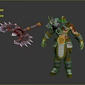 Armored Warrior Character Confronting Fierce Dragon Creature In Mythical Battlefield