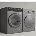 Modern Washer Washer Dryer Combo 3d model