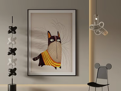 decorative painting 3d model