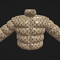 Puffed Louis Vuitton Logo Clothing With Monogram Pattern And Bulky Design
