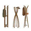 Modern hanger coat rack combination 3d model