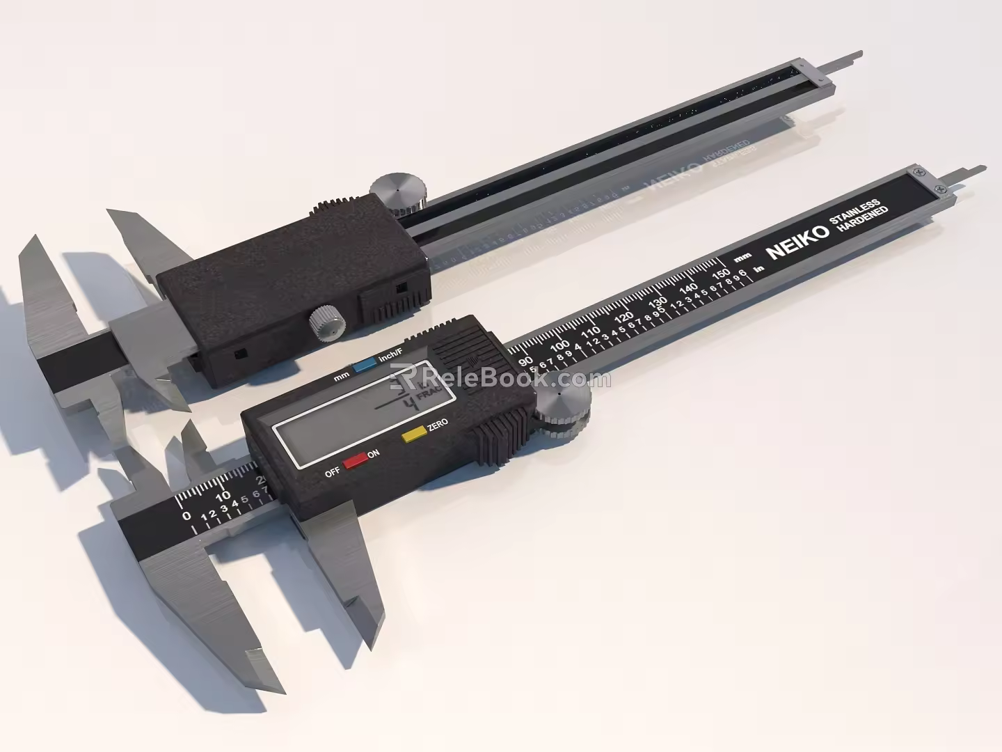 modern style vernier caliper 3d model