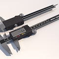 modern style vernier caliper 3d model