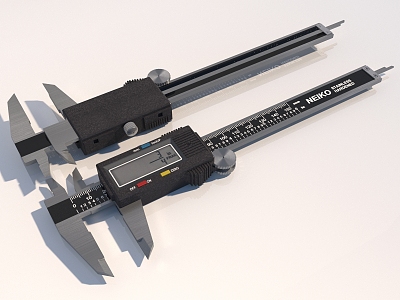 modern style vernier caliper 3d model