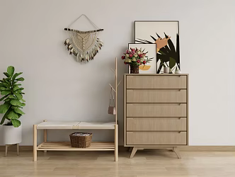 Nordic side cabinet 3d model