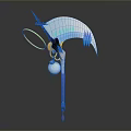 Artistic Ornament With Purple Pole Sickle Arc Airplane Yellow Ring And White Ball