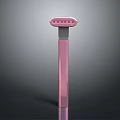 Food Preparation Tool Pink Handheld Mixer With Dots Design On Dark Background
