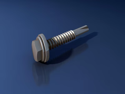 Stainless Steel Hex Head Screw Essential For Hardware Tools And DIY Repairs 3d model