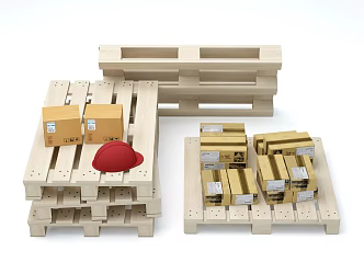 wooden frame carton wood 3d model