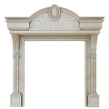 European style Roman column palace style arch background decoration props Chinese style European style villa line decoration wedding hall door 3d model