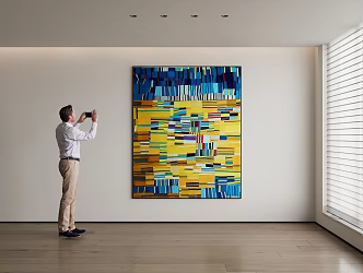 modern decorative painting 3d model