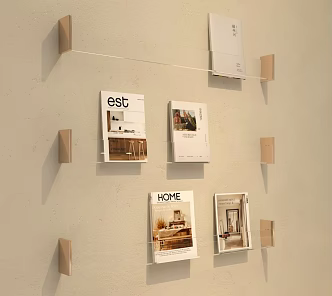 Glass Bookshelf Books 3d model