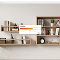 Nordic Shelf Green Planting 3d model
