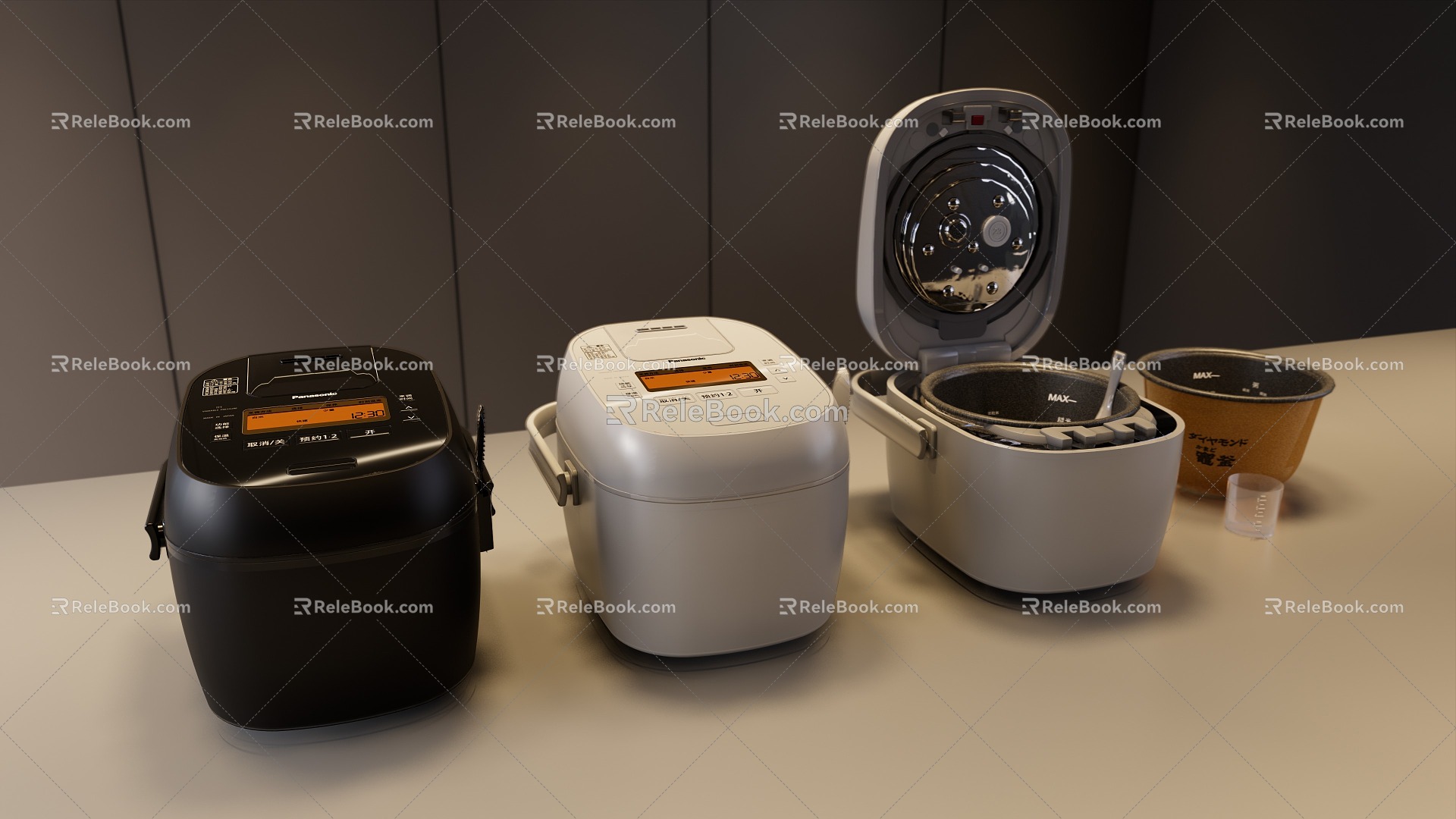 Panasonic rice cooker rice cooker Panasonic SR PAC100 3d model