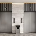 Elevator Hall Elevator Door Elevator Button Lobby Elevator Hotel Elevator 3d model