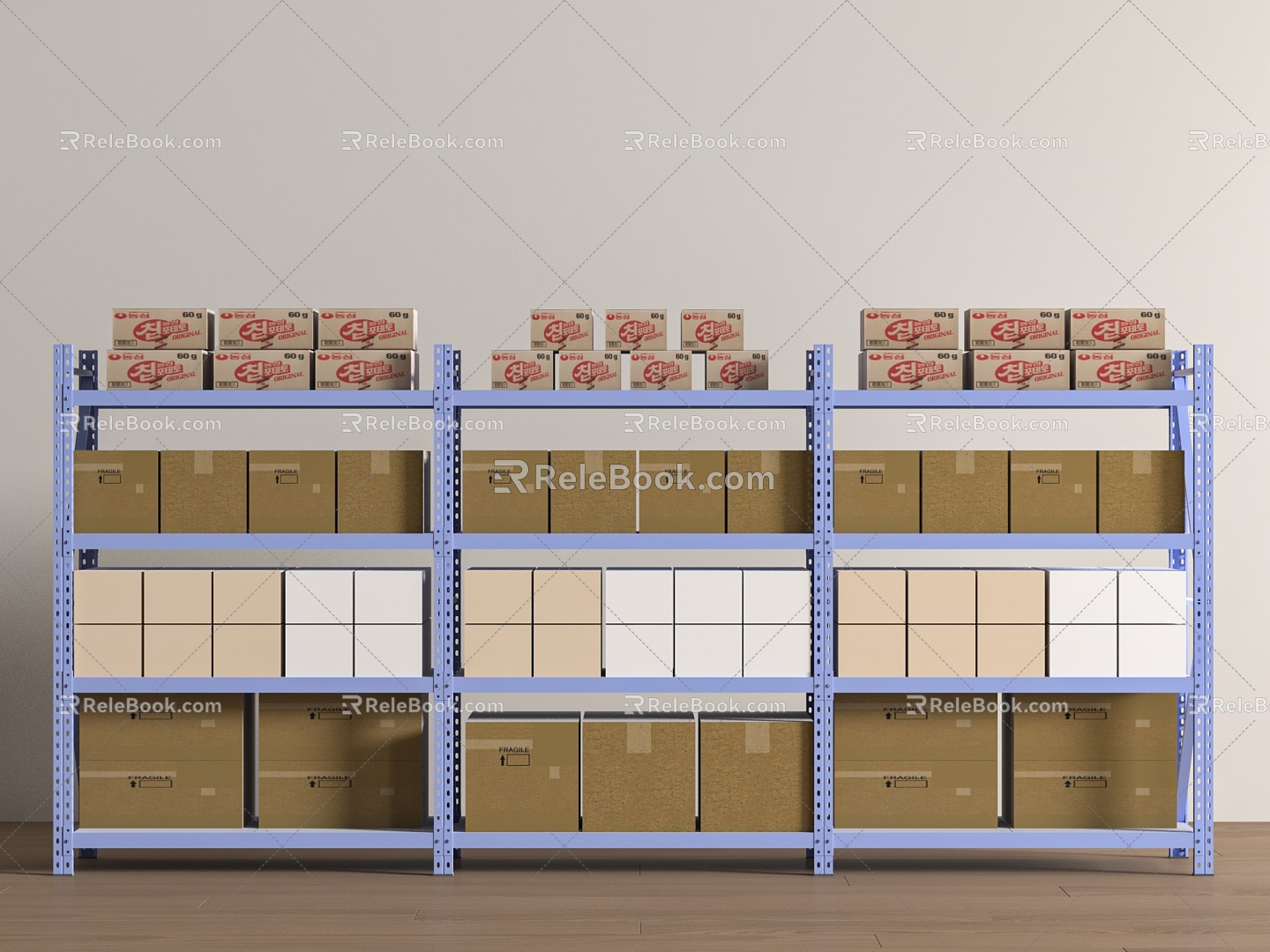 Modern Shelf Storage Rack Express Rack 3d model