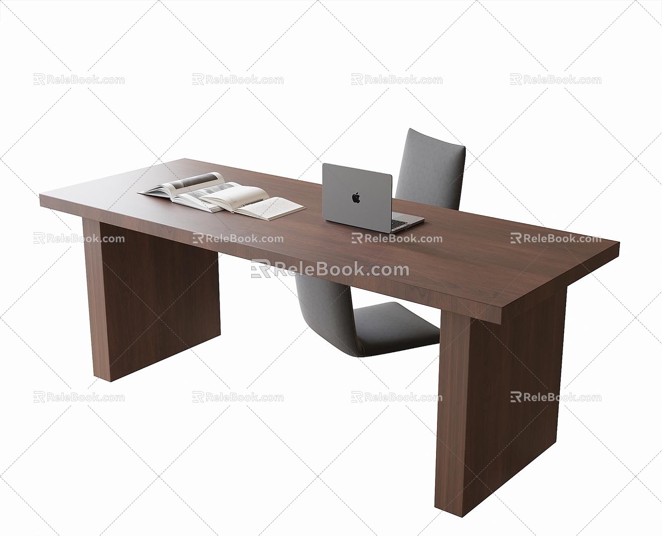 Modern Desk Chair Desk 3d model