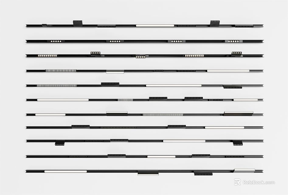 Dimmable LED Downlights and Spotlights for Modern Home Indoor Lighting 3d model 