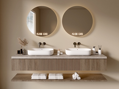 Modern Bathroom Cabinet Bathroom Basin Bathroom Ornaments 3d model