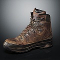 Modern Boots Mountaineering Shoes 3d model