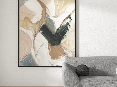 abstract decorative painting model